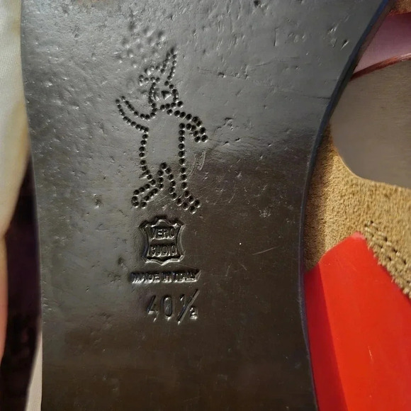 Marni Flat Sandals Fuoco Slingback Womens Shoe Size US 10.5 EU 40.5 - Picture 9 of 12